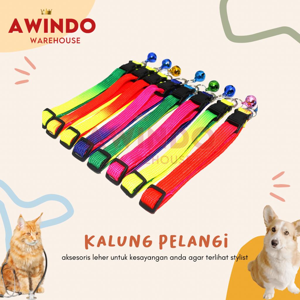 GRADIENT - Kalung Lonceng Leher Pita Kucing Anjing Cat Collar