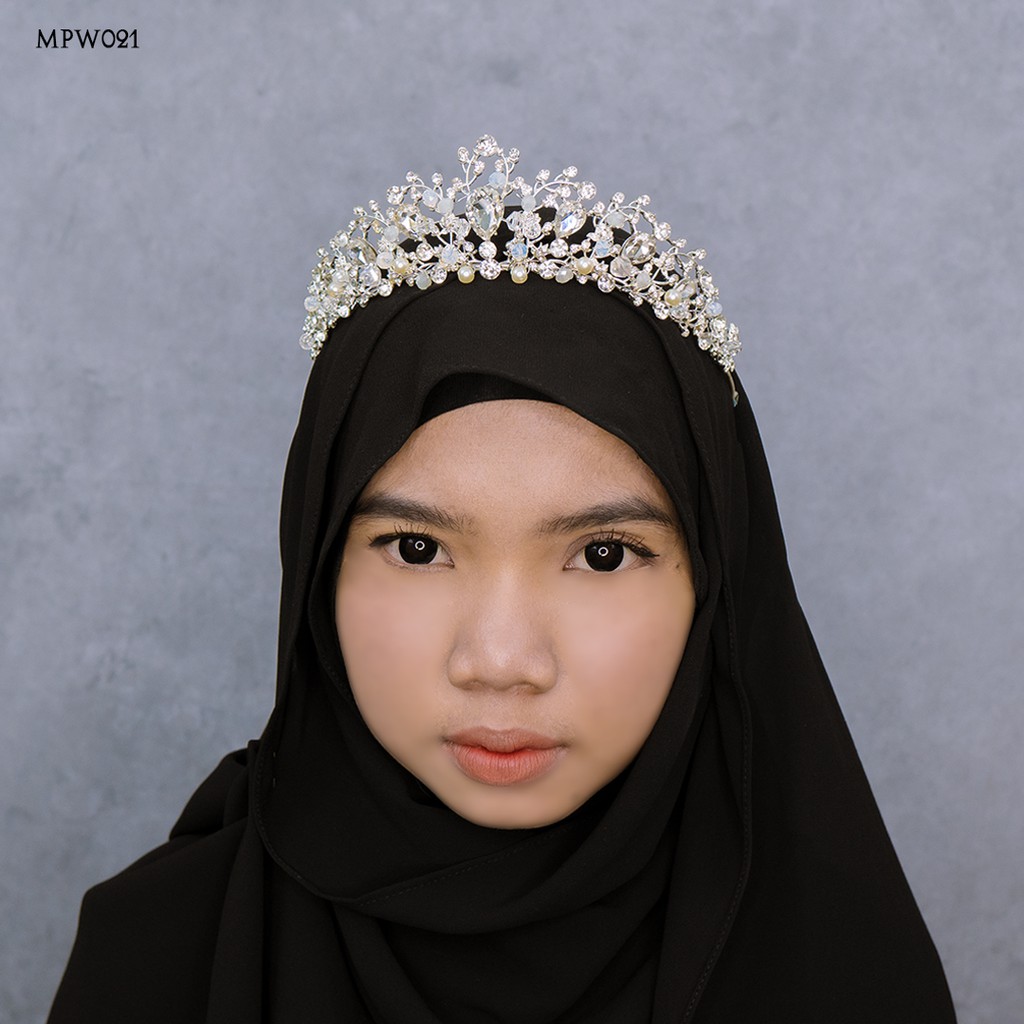 [STOK TERBATAS] MAHKOTA WEDDING HIJAB MODERN ASESORIS PESTA WANITA MPW021