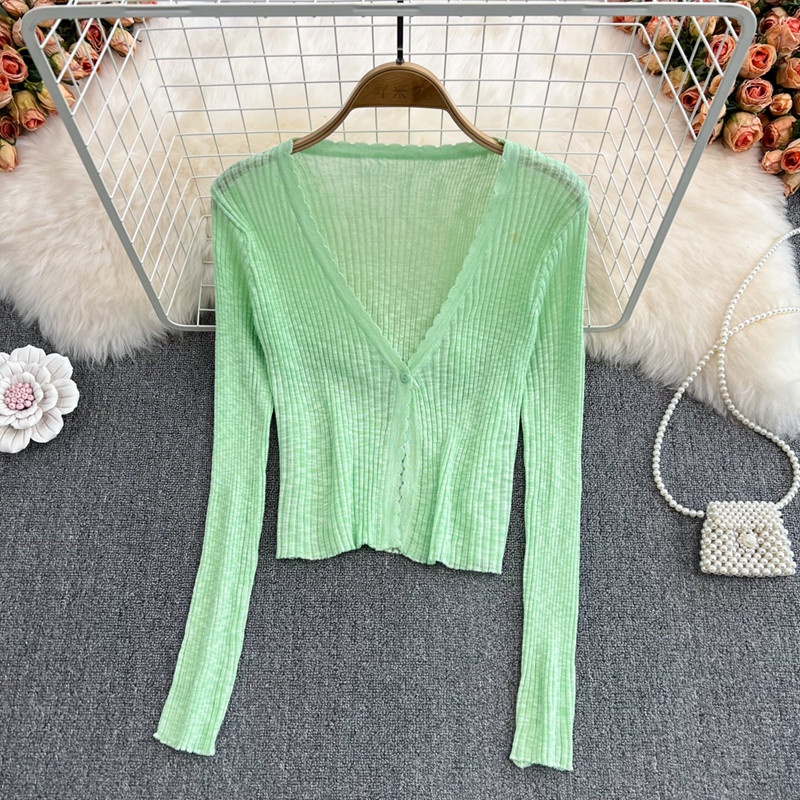 TELLY ➡️ 214 Luaran Wanita Atasan Knit Rajut Import Lengan Panjang Outer Korean Style Fashion Knitwear Murah Tipis Basic