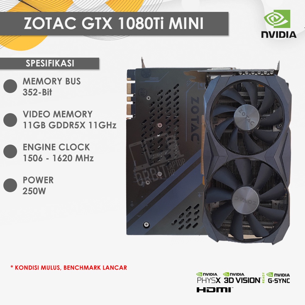 ZOTAC GTX 1080Ti MINI 11GB GDDR5X
