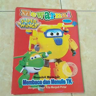 Buku Mewarnai Seri Super Wings Ukuran A4 Kertas Hvs