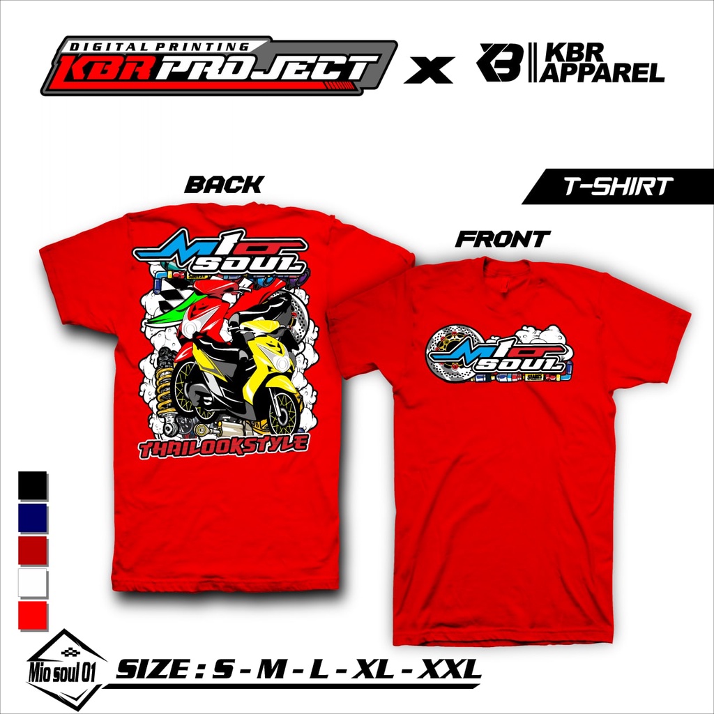 [COD] KAOS DTF  X MIO SOUL KAOS YAMAHA MIO SOUL KAOS BAJU DISTRO MIO SOUL 01