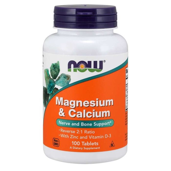 Now Food Magnesium Calcium Zinc D3 Vit Magnesium Kalsium Zinc D3 100T