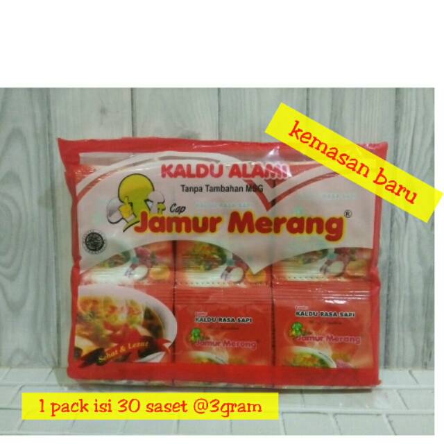 

Kaldu Alami cap jamur merang rasa sapi