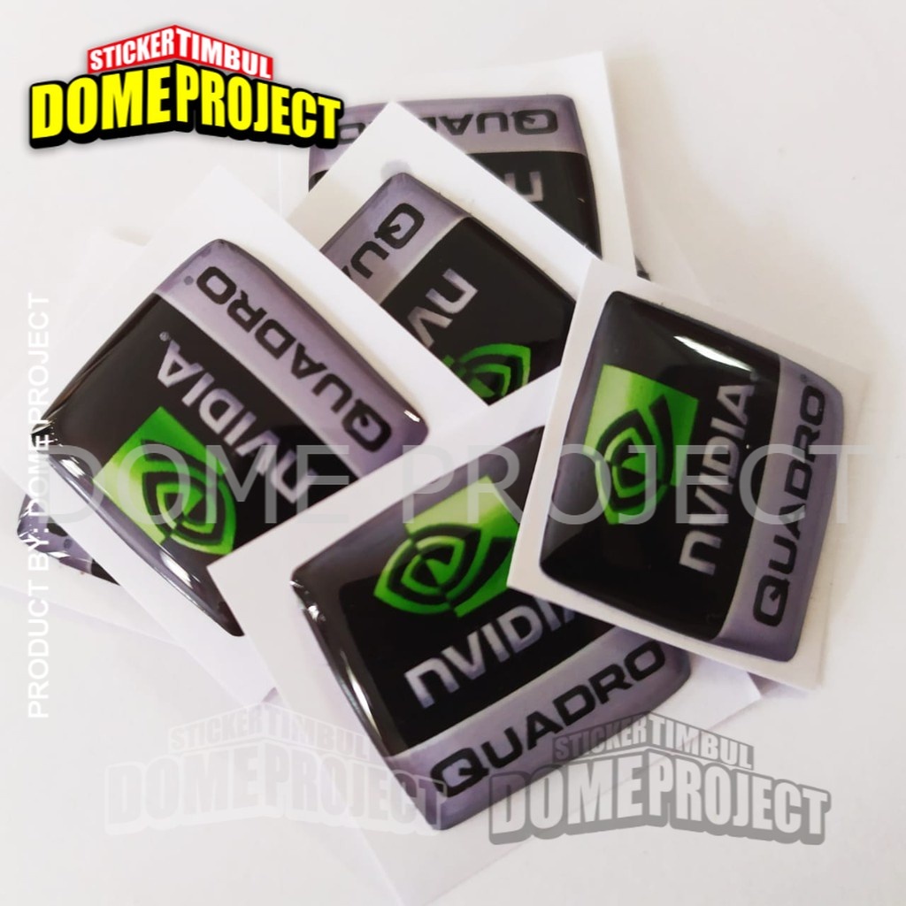 Stiker Timbul Aksesoris Laptop NVIDIA QUADRO