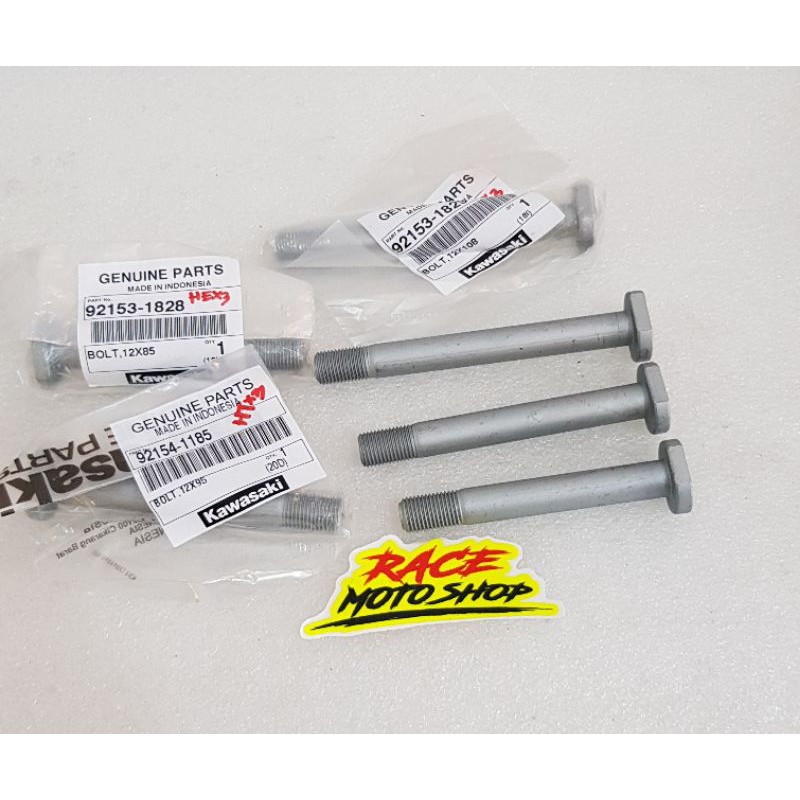 (KLX) -(D' TRACKER)- BOLT - BAUT UNITACK- BAUT SEGITIGA UNITRACK KLX ORIGINAL KAWASAKI