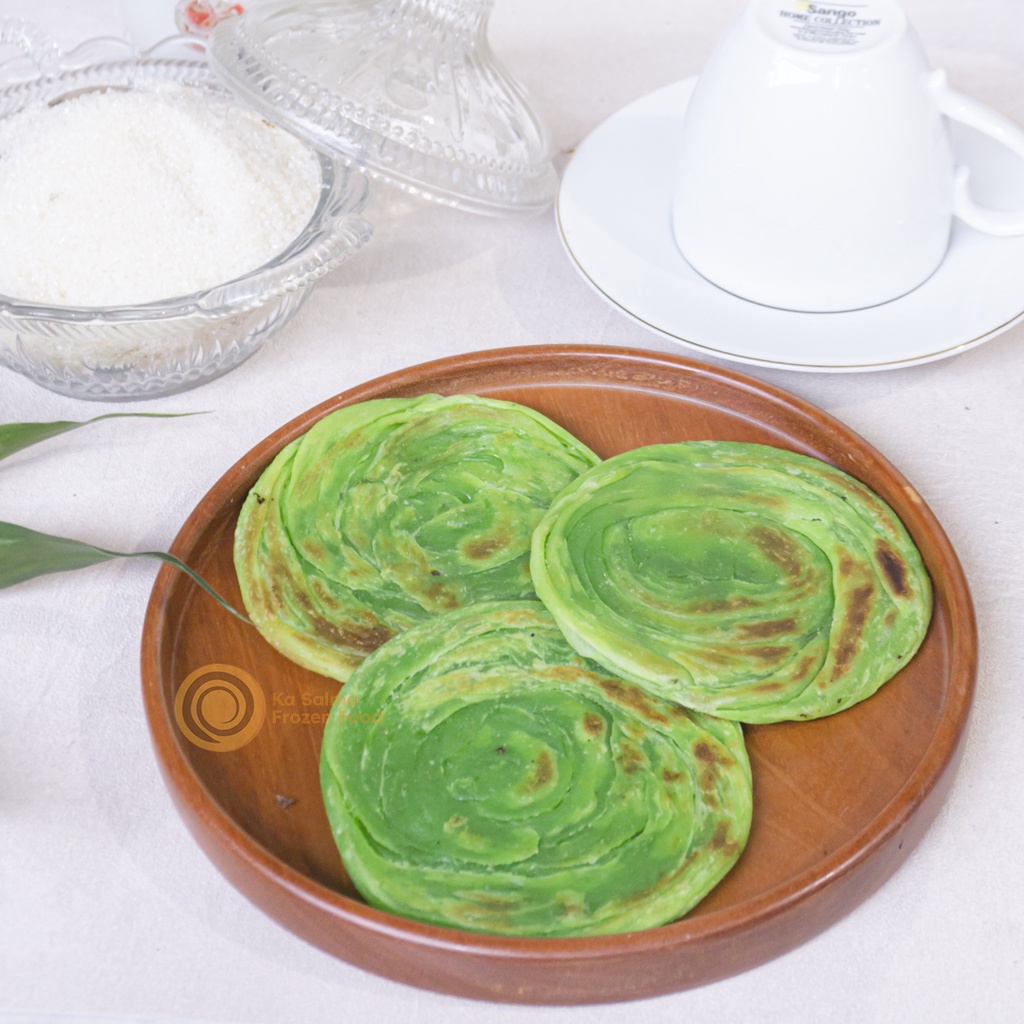 [ISI 10] Roti Cane Pandan isi 10 Pcs / Roti Canai / Roti Maryam / Roti Konde Pandan isi 10 Pcs