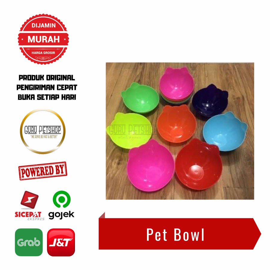 Pet Bowl - Tempat Makan Single Anjing Kucing Kelinci Hamster CP-17