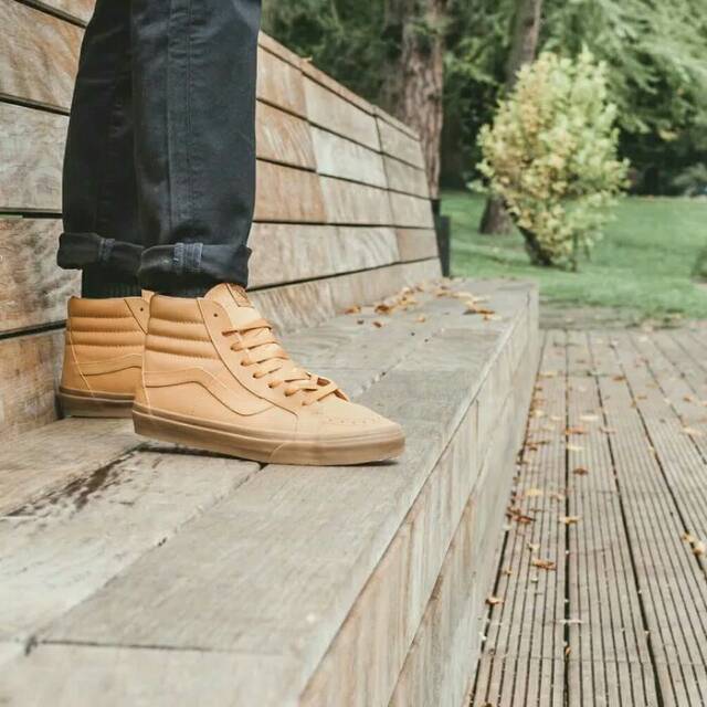 Vans sk8 high reissue vansbuck mono light gum