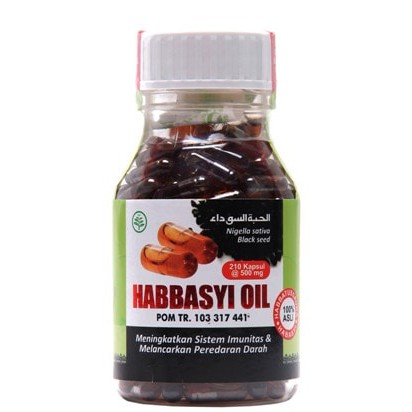 Habbasyi Oil Murni 210 Kapsul | Habbatussauda | Habbatussauda MURNI