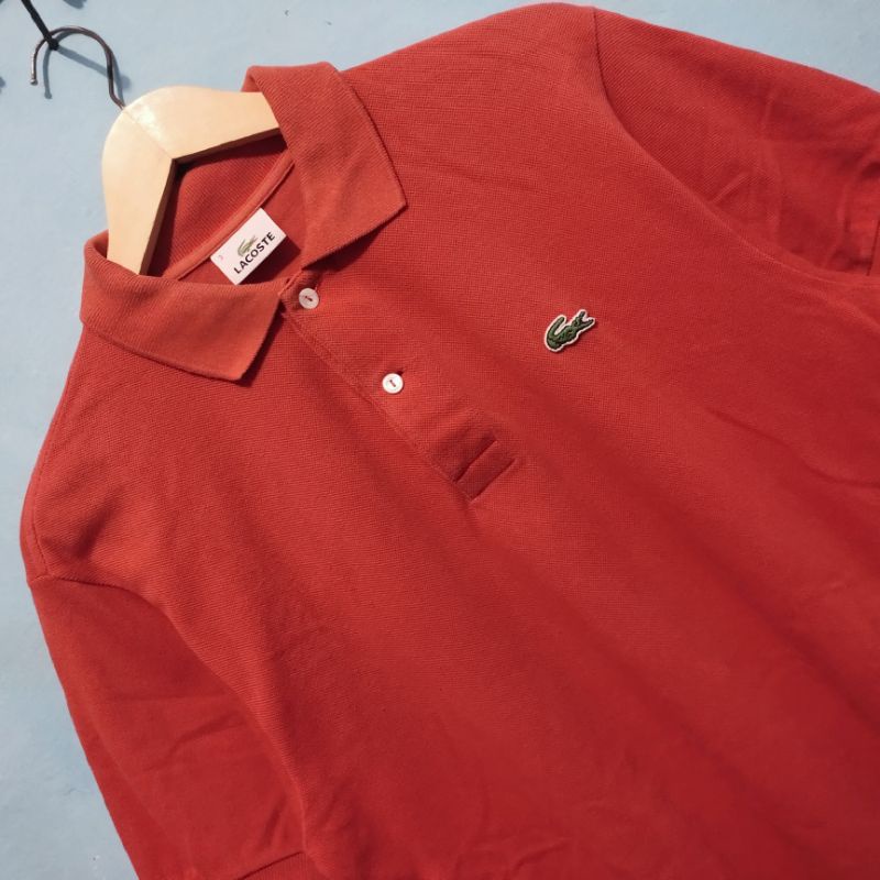 Polo Shirt Lacoste Orange Second Original Preloved