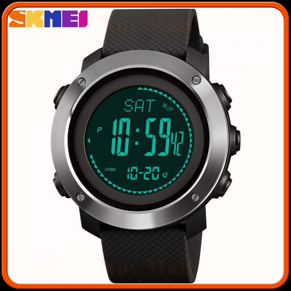 SKMEI Jam Tangan Digital Sporty Pria Pedometer Calorie Compass - 1418