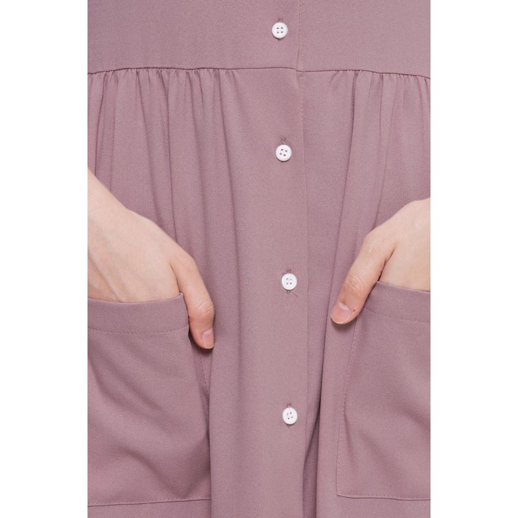 Terbaru Tufine - Gamis Wanita Gamis Kekinian - Nazwa Dress Taupe Rose - L