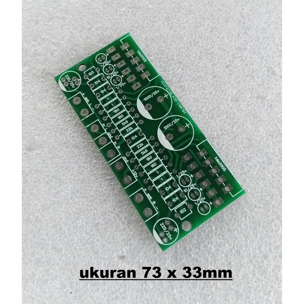 PCB Stereo Bridge TDA2005
