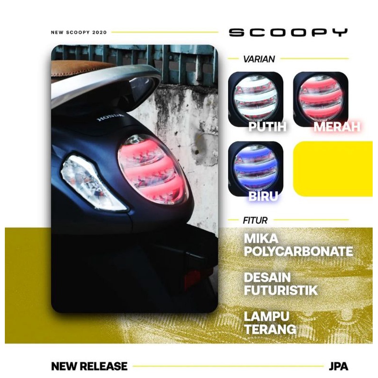 lampu stop scoopy new 2021 stoplamp LED scoopy new jpa