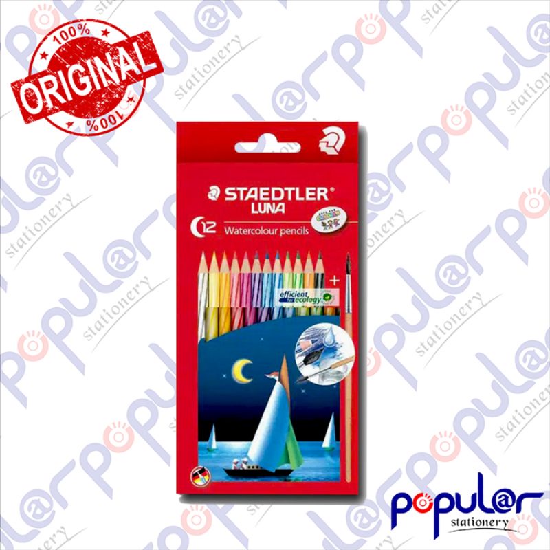 

Pensil Warna Staedler Luna 12 Water Color Panjang Merah