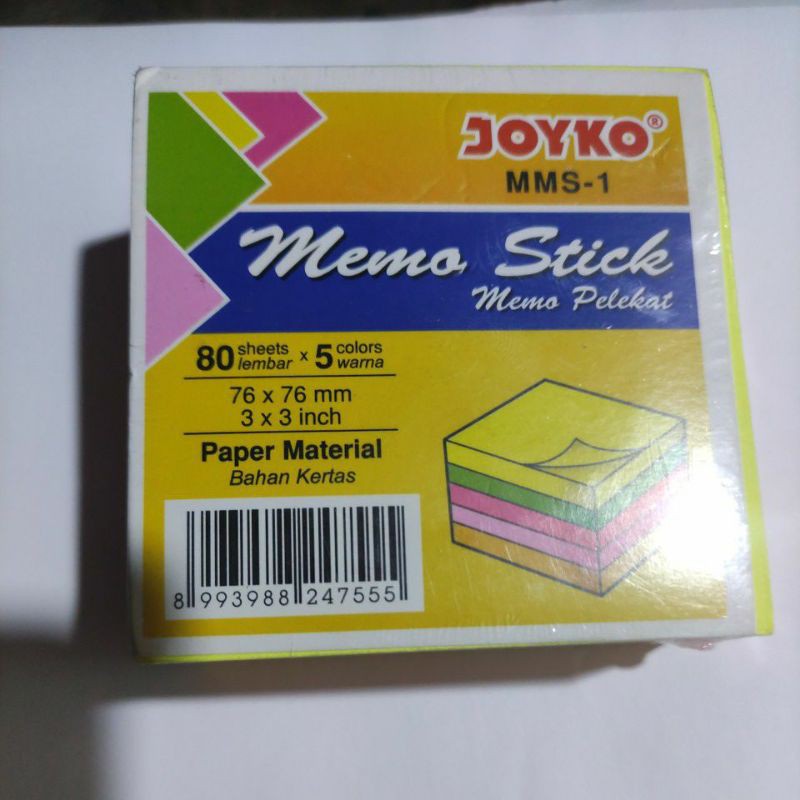 

STICKY NOTE JOYKO RAINBOW 3x3 inch