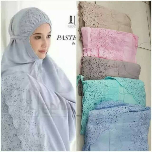 Mukena katun  rayon siti khadijah renda kerancang jumbo