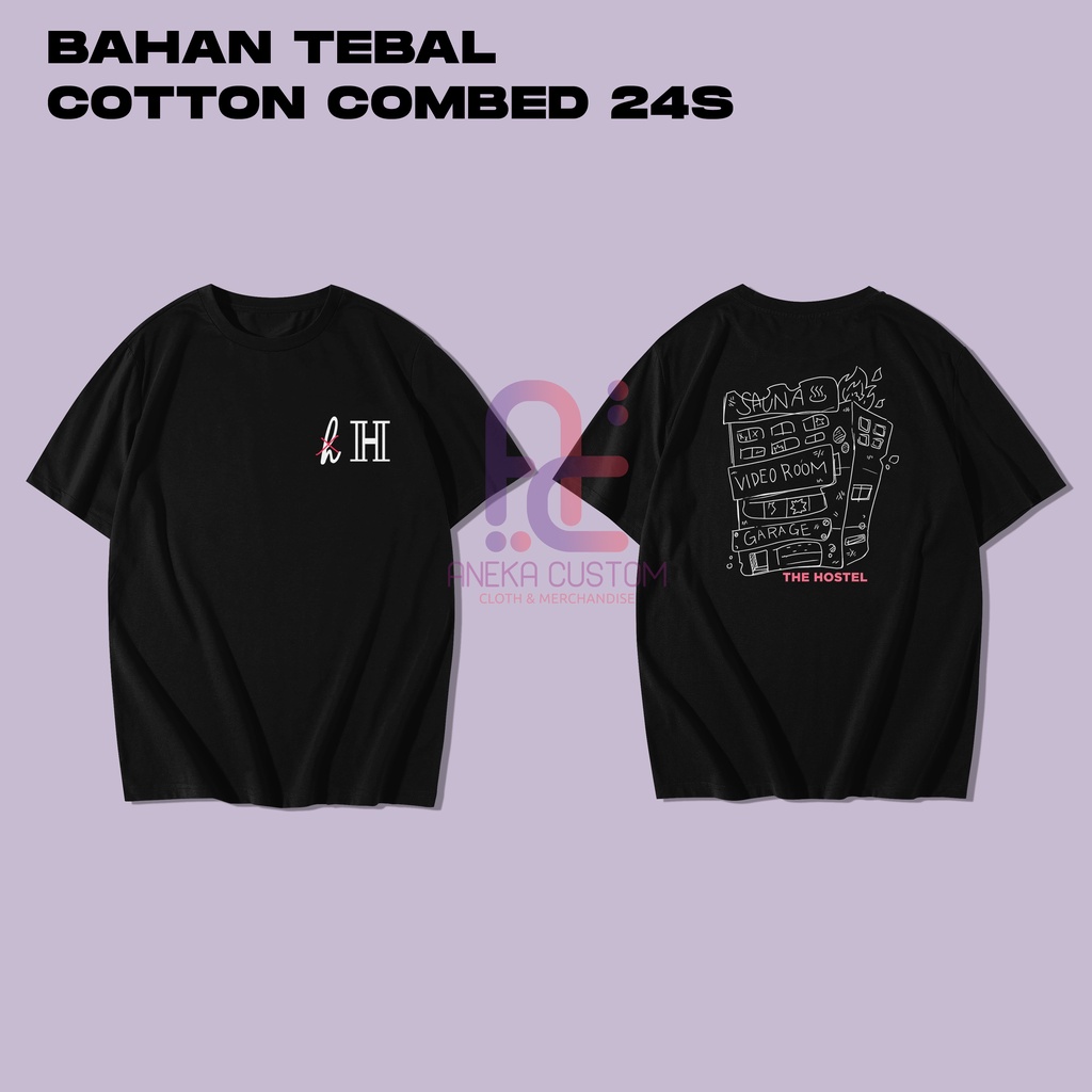 Kaos Manhwa Outfit Hostel Baju T-Shirt Manhwa Outfit