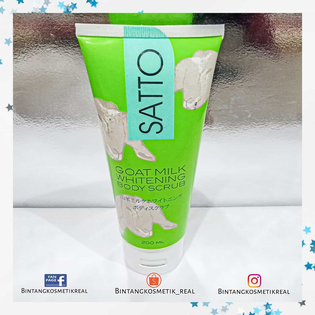 Satto Goat Milk Whitening Body Scrub