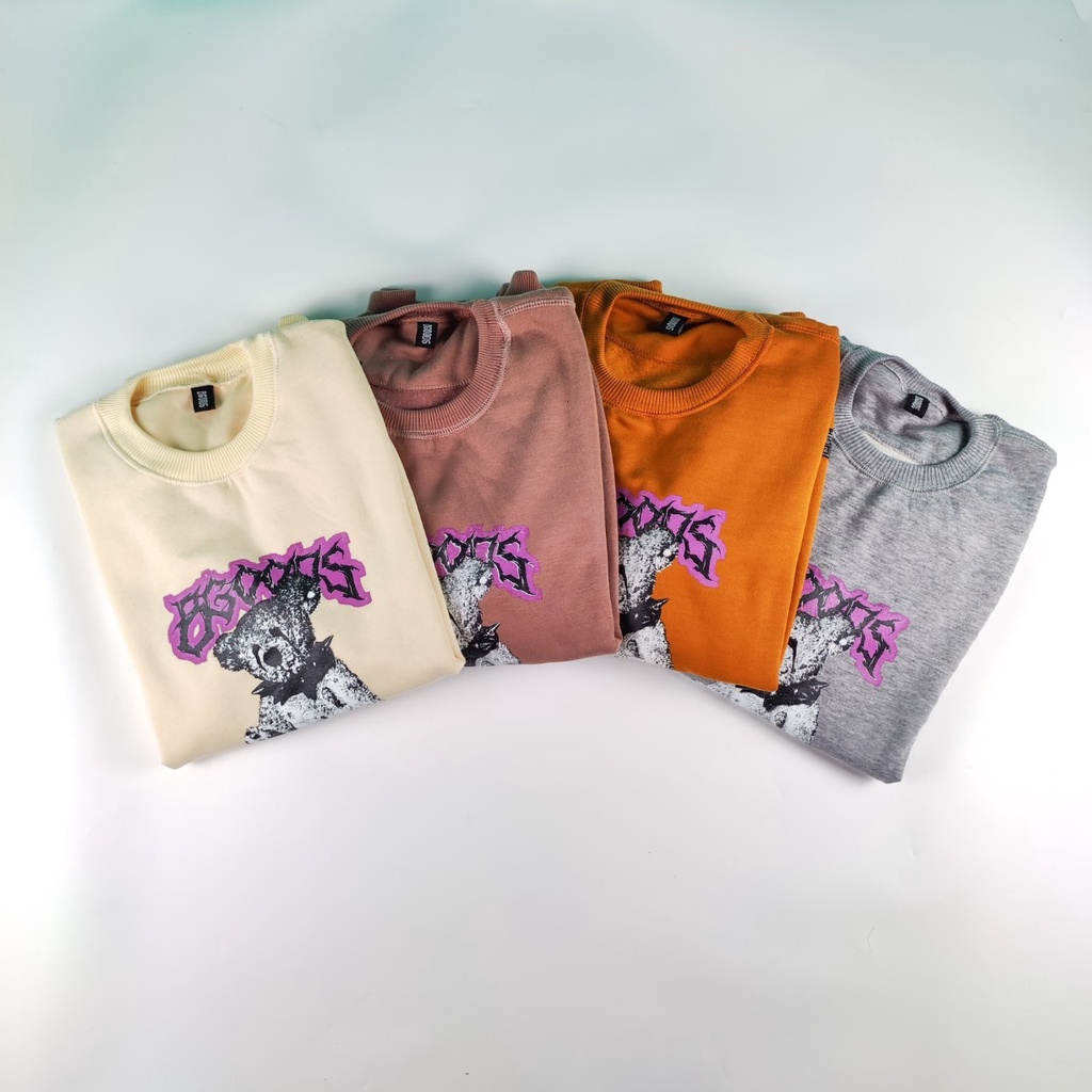 Crewneck Sweater Pria wanita BGoods Teddy Murah Terbaru