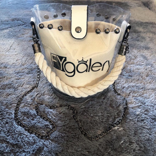 Tas Transparan Wanita Murah / Tas Plastik PVC Tebal Wanita