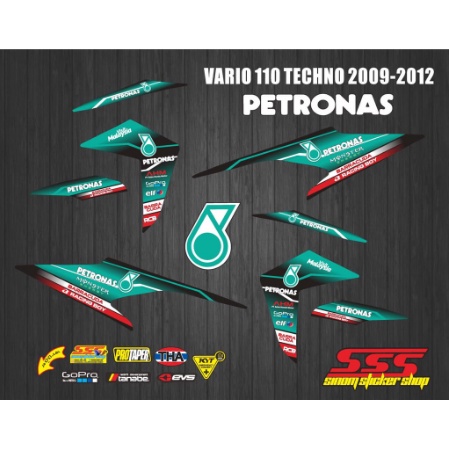 Striping Variasi Vario 110 Techno Petronas
