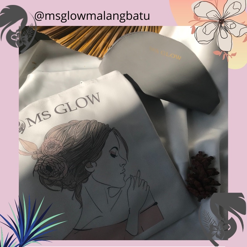 Pouch Ms glow, totebag ms glow, tas ms glow, tas wanita , hadiah gift