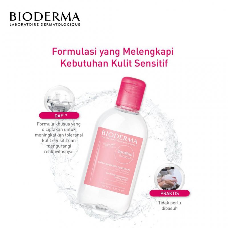 Bioderma Tonique Moisturizing Lotion(Sensibio/ Hydrabio)(100ml/250ml) - Toner ✔BPOM ✔Ori