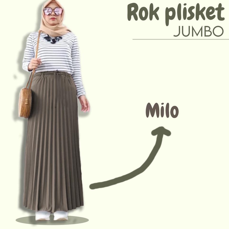 ☚ - Rok Plisket super jumbo xxl bigsize tebal - RELOOK ➬