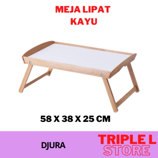 

Jual Meja Baki Lipat Laptop Tempat Tidur Breakfast In Bed Kayu Portable DJR Berkualitas