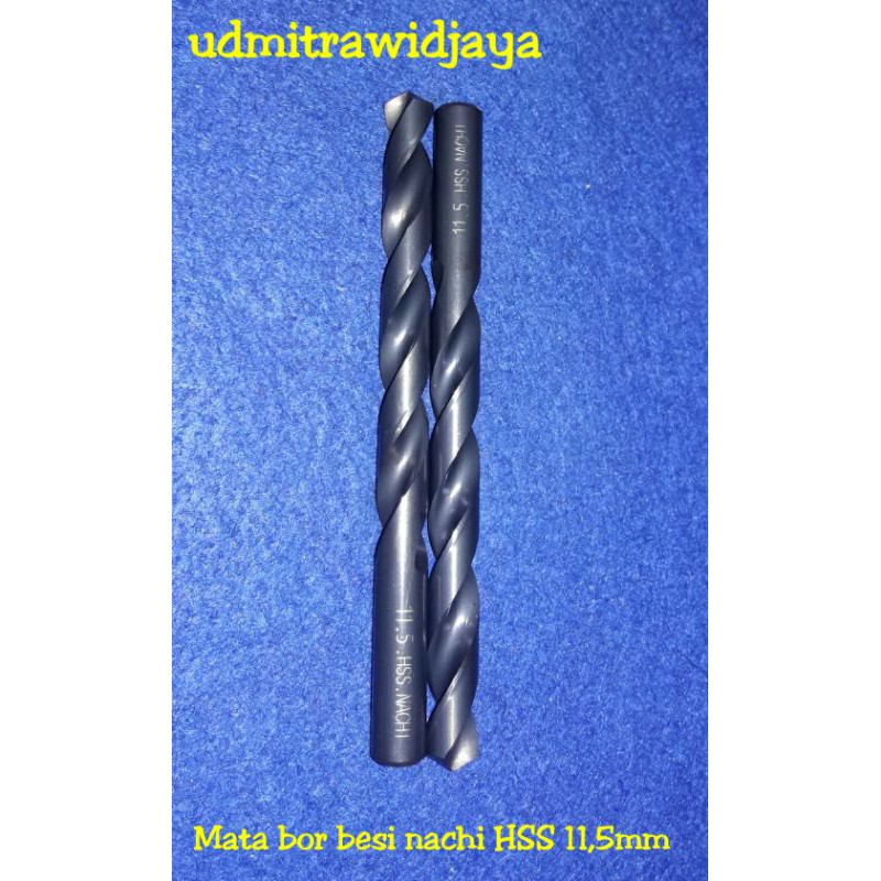 matabor besi nachi 11,5mm / hss drill nachi 11,5 / matabor besi hss nachi 11,5 / mata bor nachi 11,5