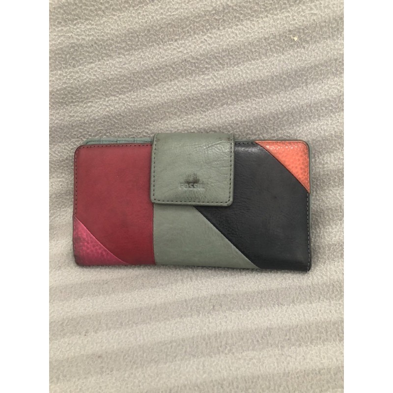 [preloved] Dompet Fossil Emma TabClutch Multi// dompet fossil // fossil clutch // dompet panjang