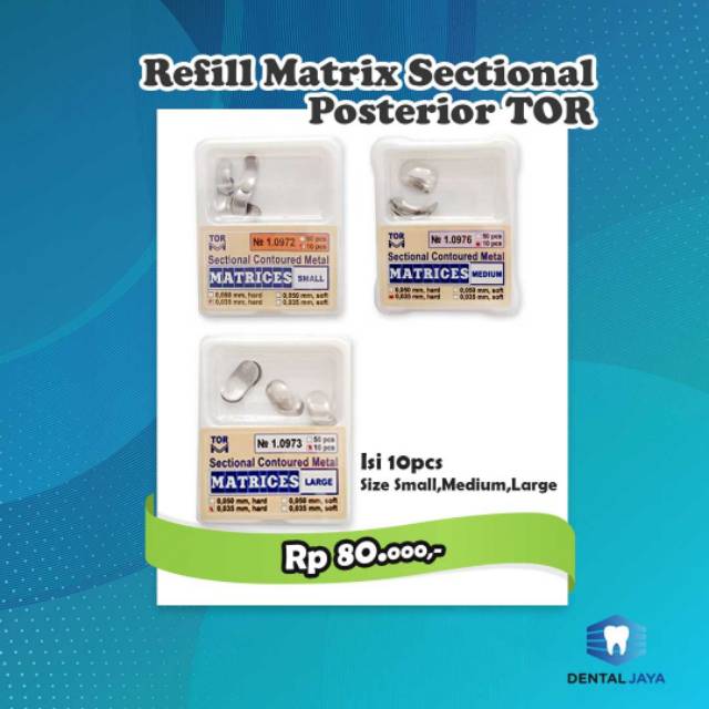 Dental Jaya Matrix Sectional Posterior Refill // Restorasi // matrix