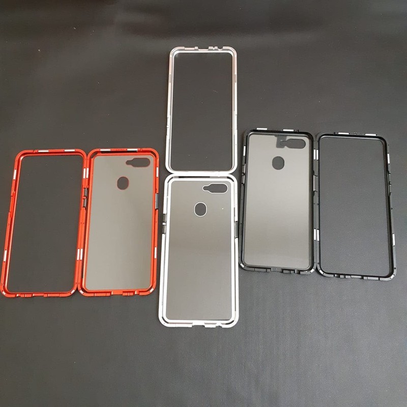 HARDCASE HP OPOO F9 PREMIUM 2 IN 1 MAGNETIC PHONE CASE -TRANSPARANT IHC465