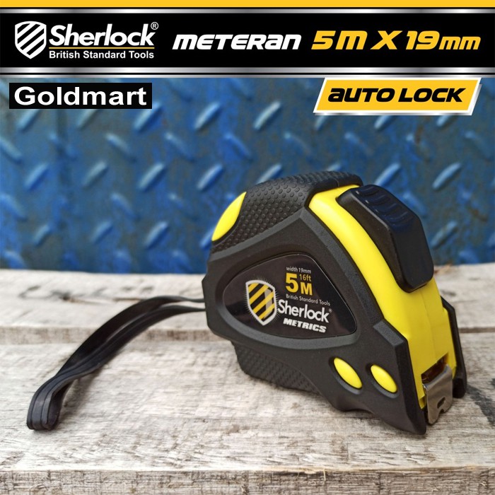 Meteran Sherlock Auto Lock Metrics 5 Meter