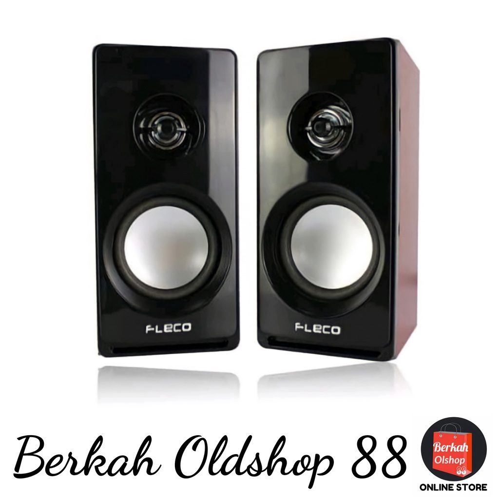 Berkah Oldshop 88 - Speakers Aktif FLECO F-019 Digital Musik Audio Komputer