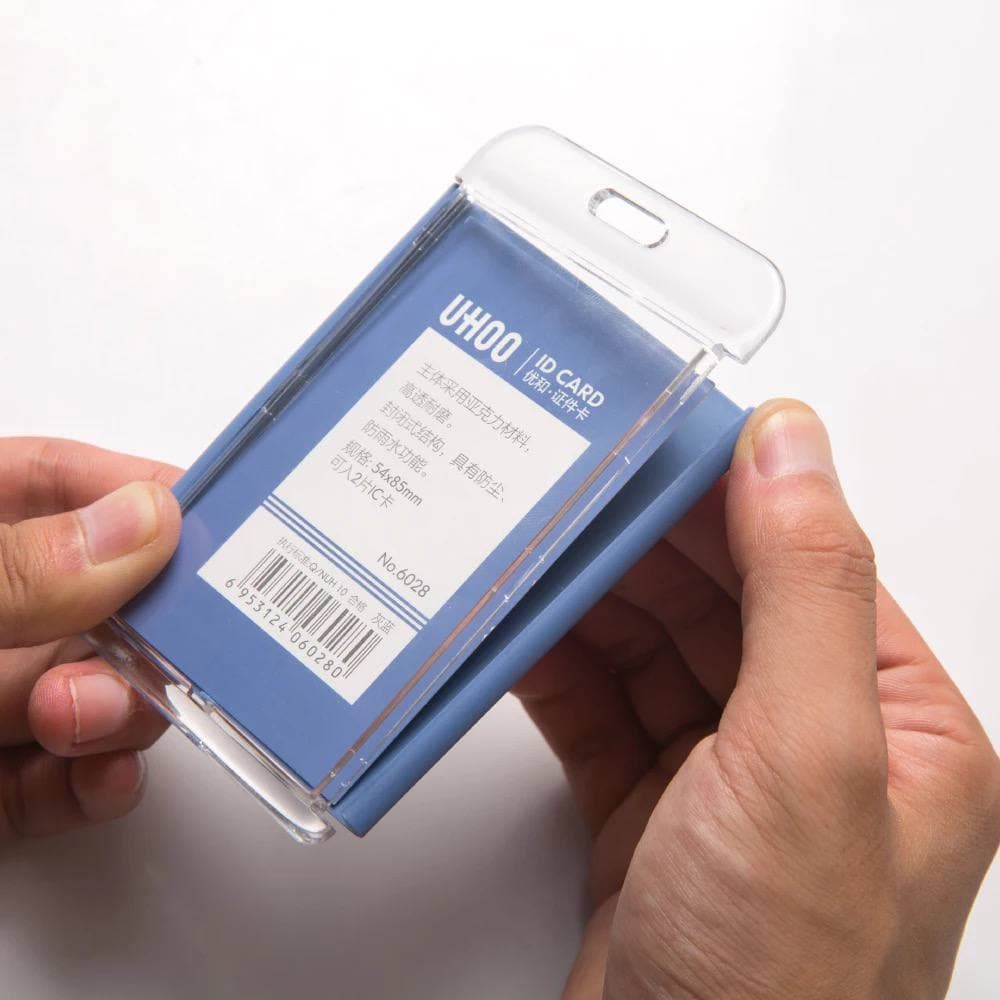 Name Tag tempat Id card Holder  acrylic akrilik Kartu karyawan