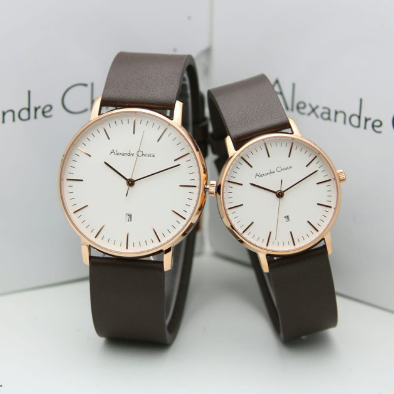 jam tangan couple Alexandre Christie 8420MD
