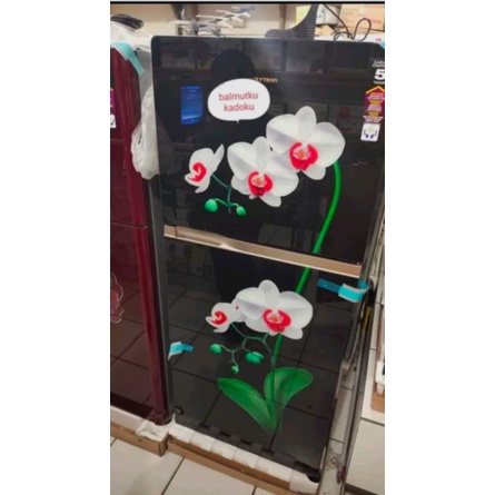 KULKAS POLYTRON 2 PINTU PRW 23 MO/ PRW-23 MO TEMPERED GLASS NO FROST