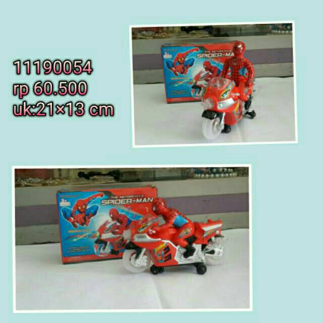 Mainan anak sepeda motor spiderman(electric toys)