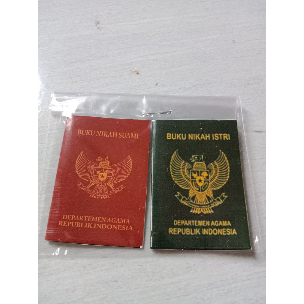 replika buku nikah mahar sepasang buku nikah