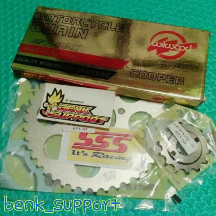 GEAR SET SSS SATRIA FU SMASH 415 RANTAI GOLD