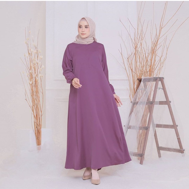 Cairo Abaya Plum (Rathanassa.Id)
