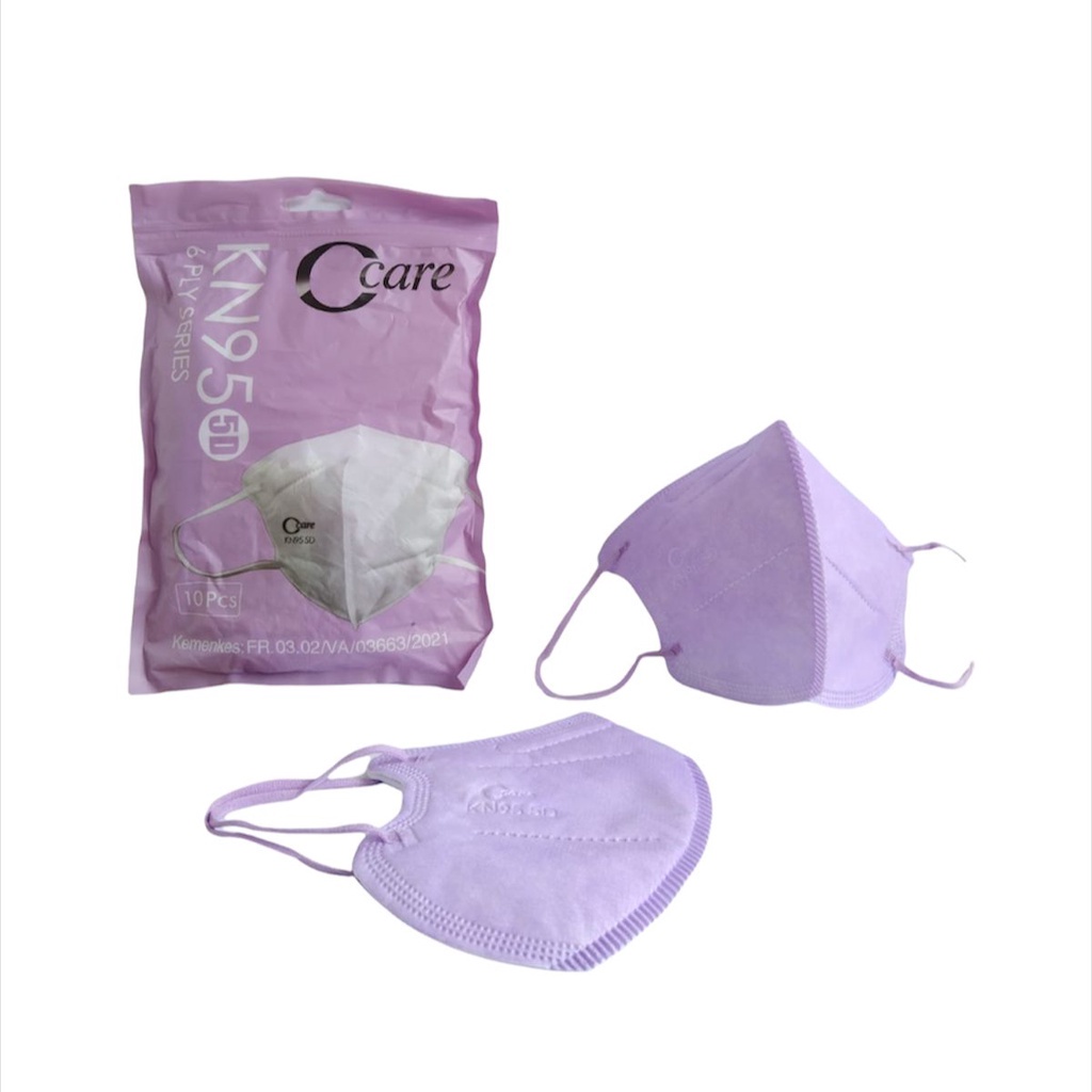 MASKER DUCKBILL KN95 CCARE PRO EMBOS 6PLY ISI 10 PCS [SWEETSPACE]