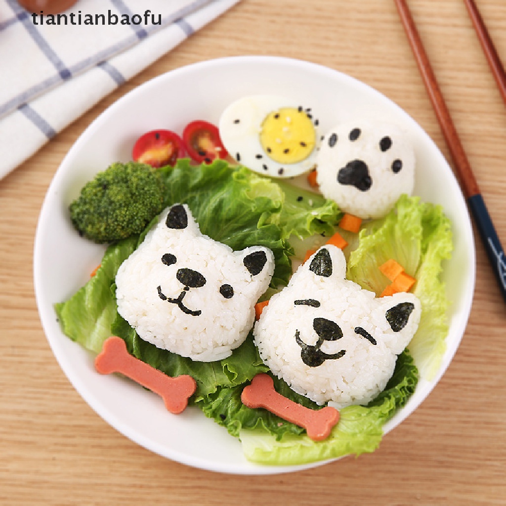 Cetakan Nasi Bento Sushi Nori Bentuk Kartun Kucing Untuk Dekorasi Dapur