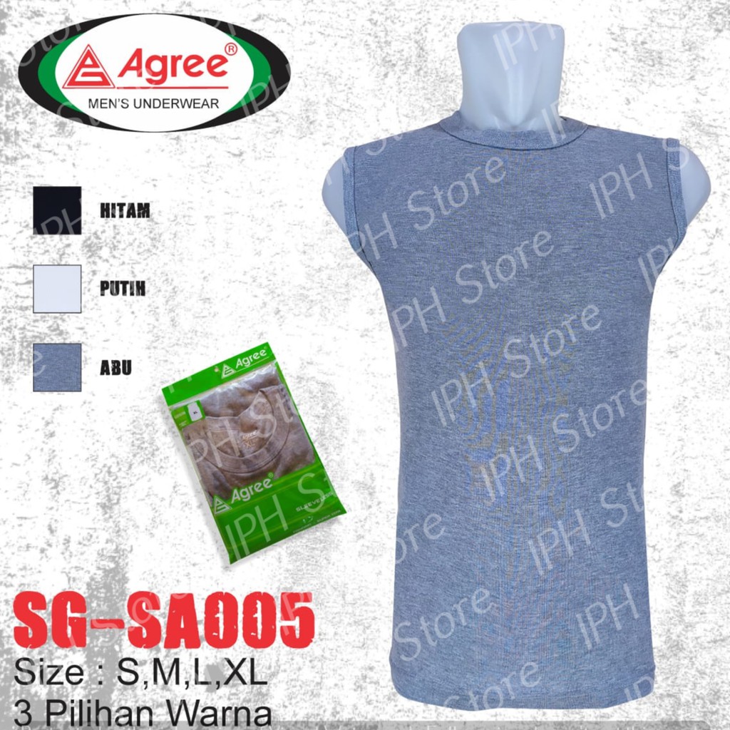 Kaos Dalam / Singlet Rangkul Pria Dewasa Agree SG-SA005 (Sleeveless)