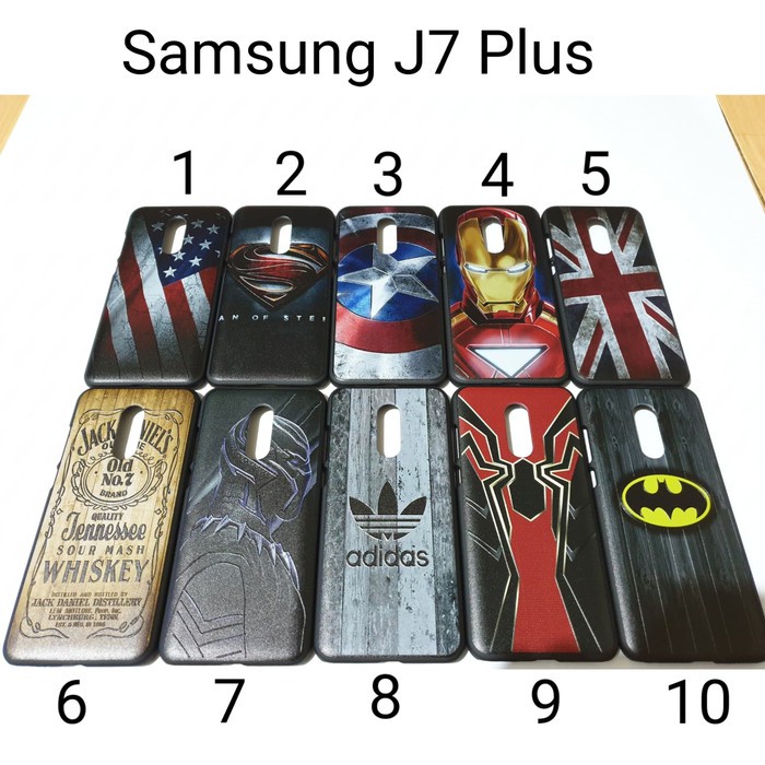 Hardcase Samsung J7 Plus 2017 Back Hard Case Casing Hardcase J7plus ManCase