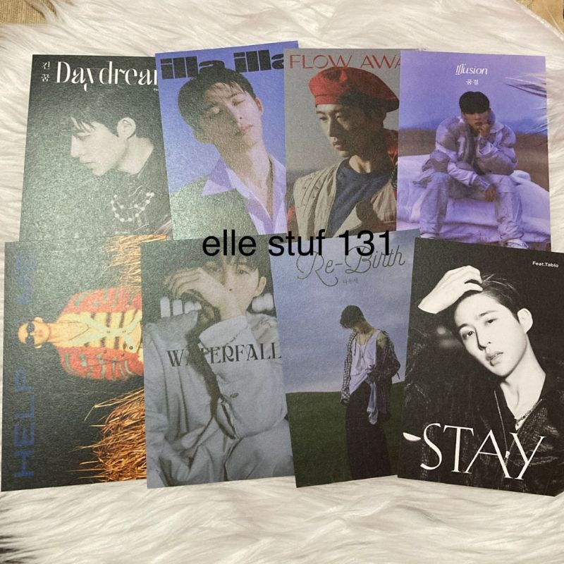 Hanbin B.I postcard poster waterfall album