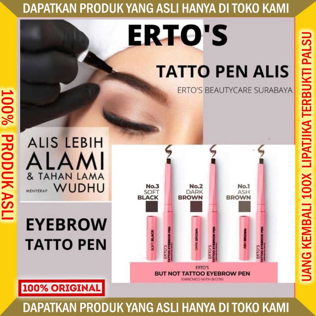 Pensil Pencil Alis Waterproof Anti Air Penghitam Menghitamkan Penebal Menebalkan Hena Tahan Lama Sep